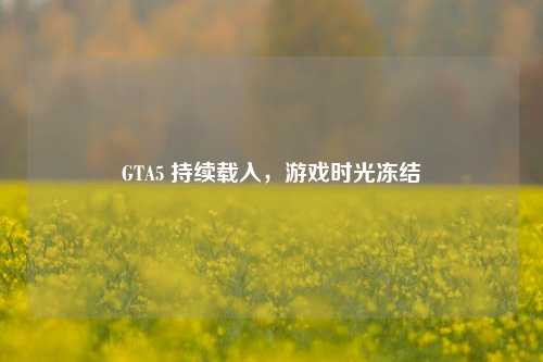 GTA5 持续载入，游戏时光冻结
