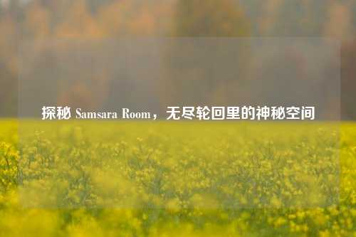 探秘 Samsara Room，无尽轮回里的神秘空间