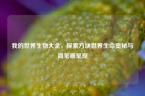 我的世界生物大全，探索方块世界生命奥秘与简笔画呈现